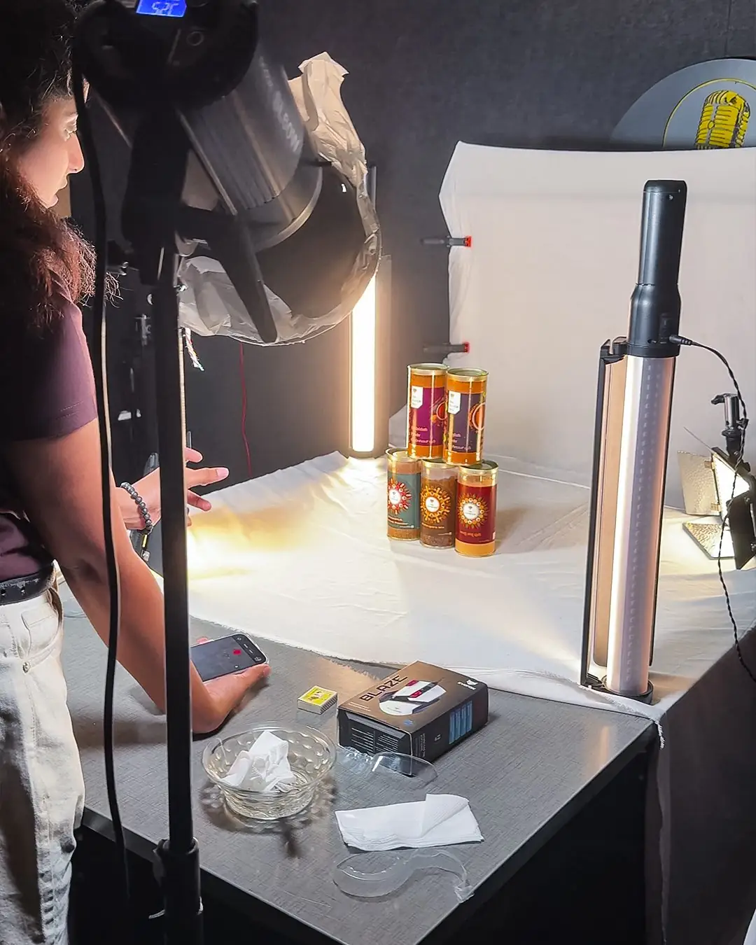 Product shoot setup